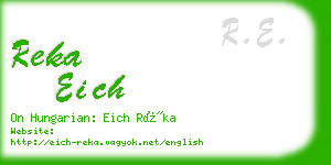 reka eich business card
